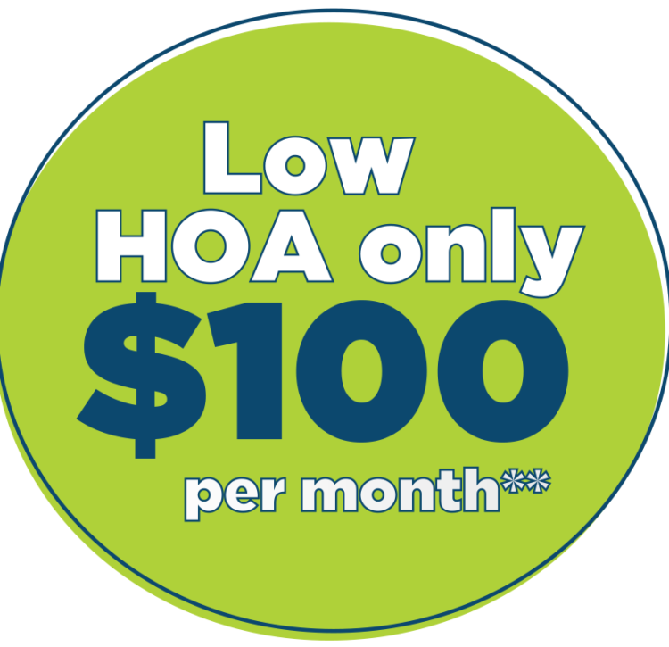 HOA fees in Florida - Low HOA fee at Calesa Township! Only $100 per month!